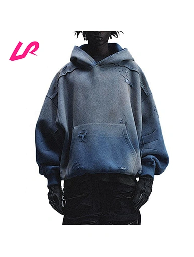oversized acid wash hoodie